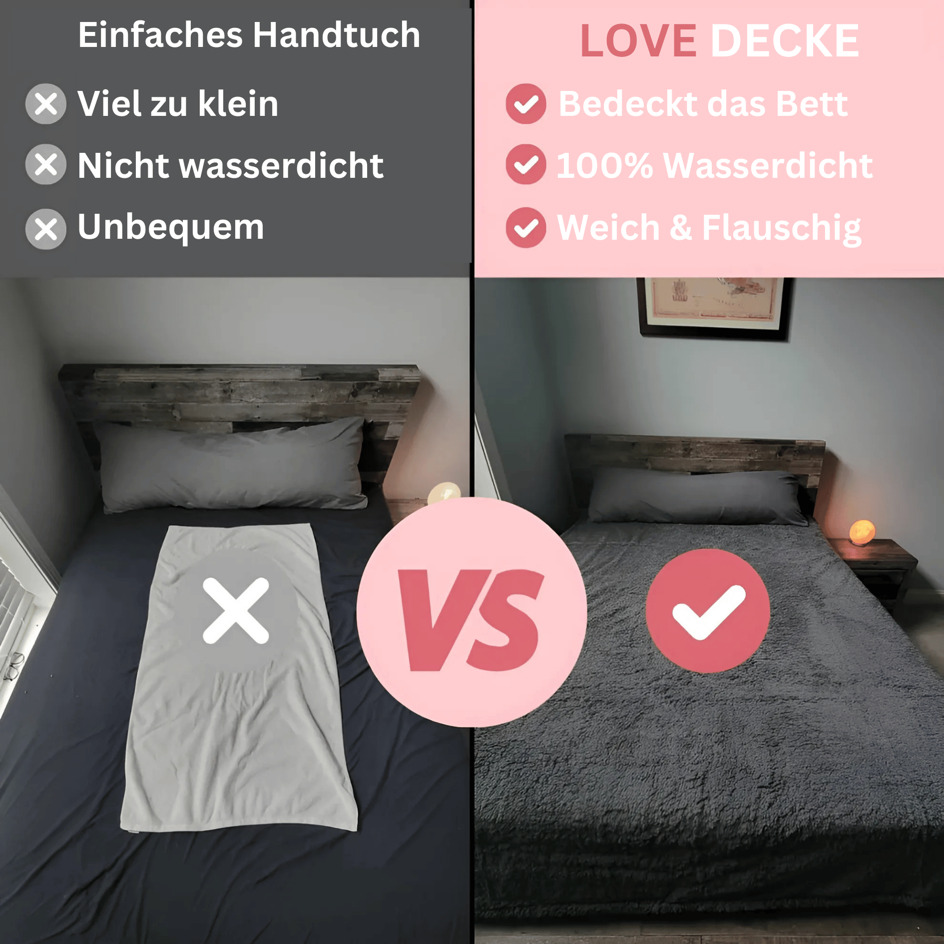 LoveDecke - Die Wasserdichte Kuscheldecke